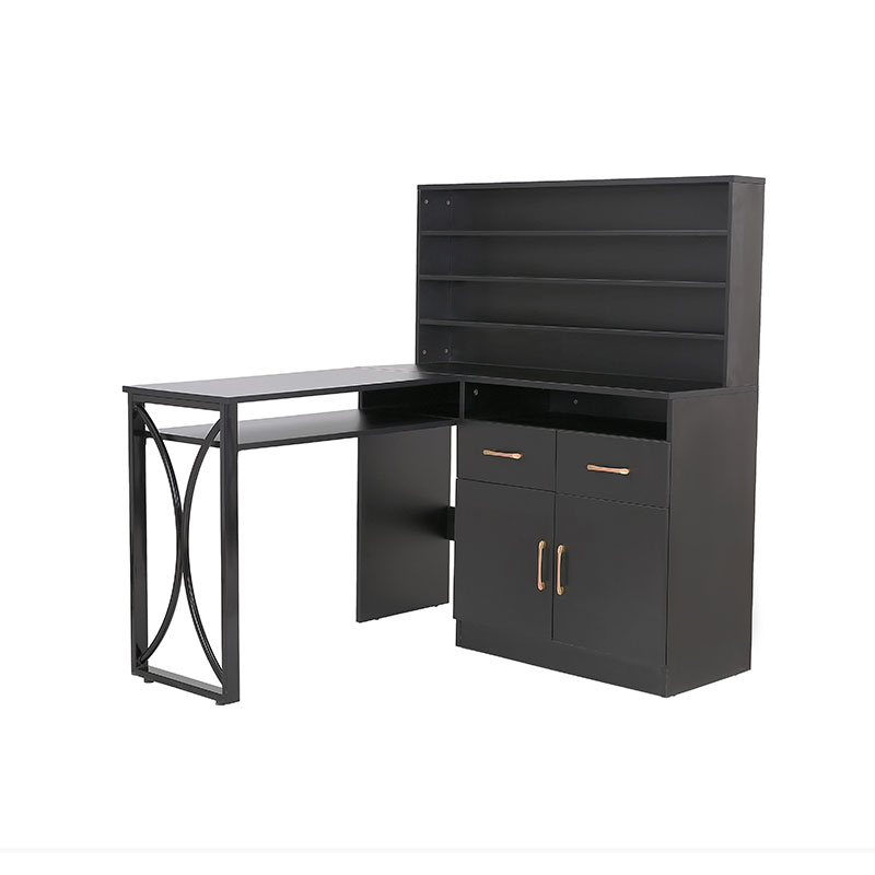 HZ2080 Crni svestrani stol za manikuru s ladicama