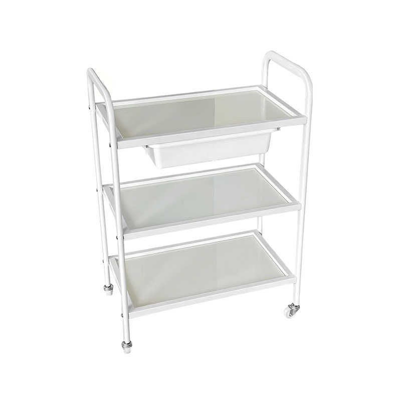 HZ2002BZ / HZ2002Z Kolica na kotrljajuća salona, ​​stakleni pladanj i metalni okvir