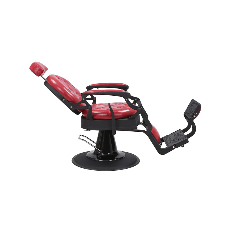 HZ8799MS Vintage brijačka stolica od ispranog lana bordo boje