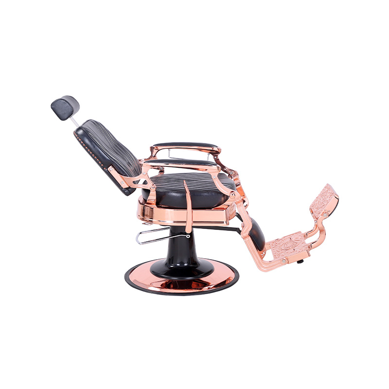 HZ87127 Vintage stil za teške uvjete rada s hidrauličnim nagibom, četvrtastim naslonom od kepera, brijačka stolica