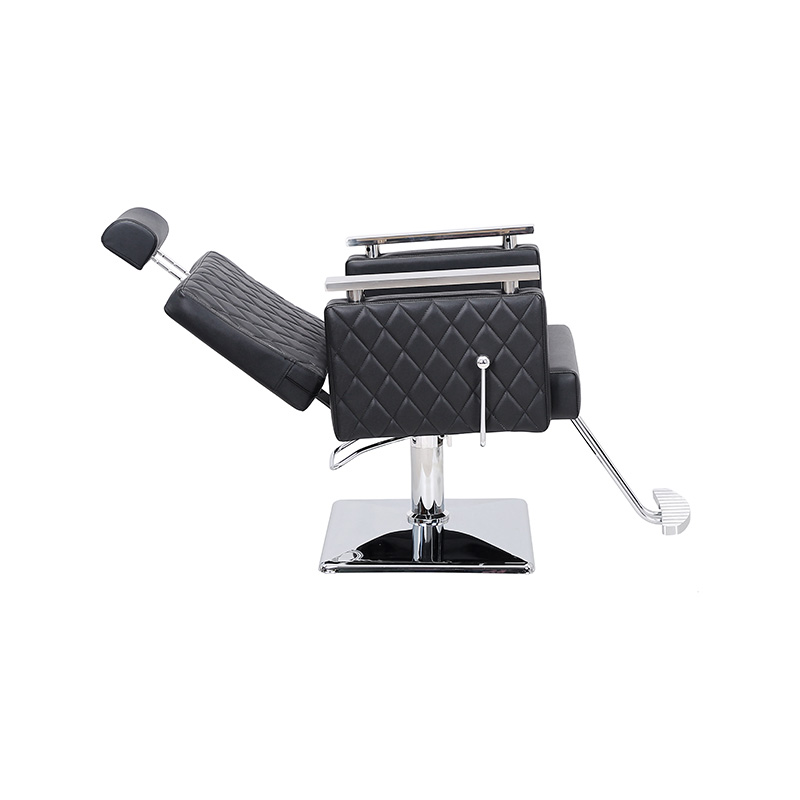 HZ8803D Salonska stolica za ležanje s kvadratnim naslonom crnog dijamanta