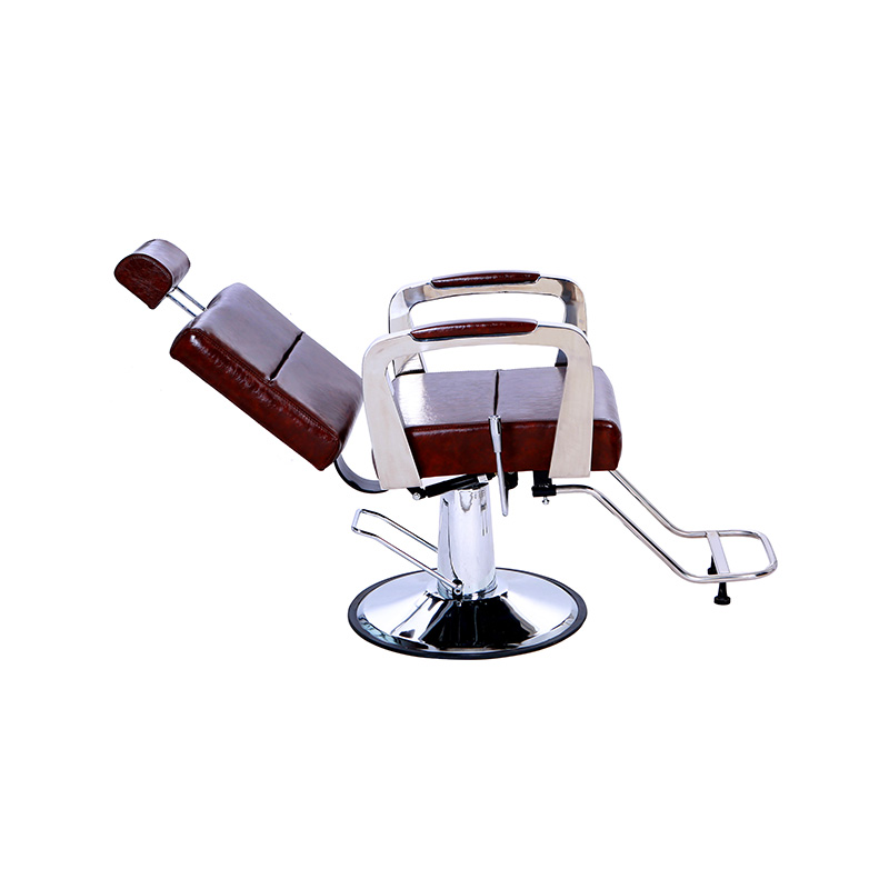 HZ8744 Smeđa salonska stolica za višenamjensku upotrebu s trakastim naslonom za ruke