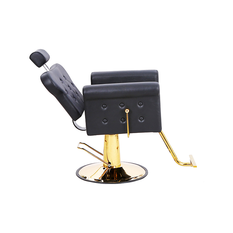 HZ88131B-GD / HZ88131B-GY / HZ88131B-LZ Salonska stolica za sve namjene s nagnutim naslonom i čupavim gumbom, stolice za stiliste